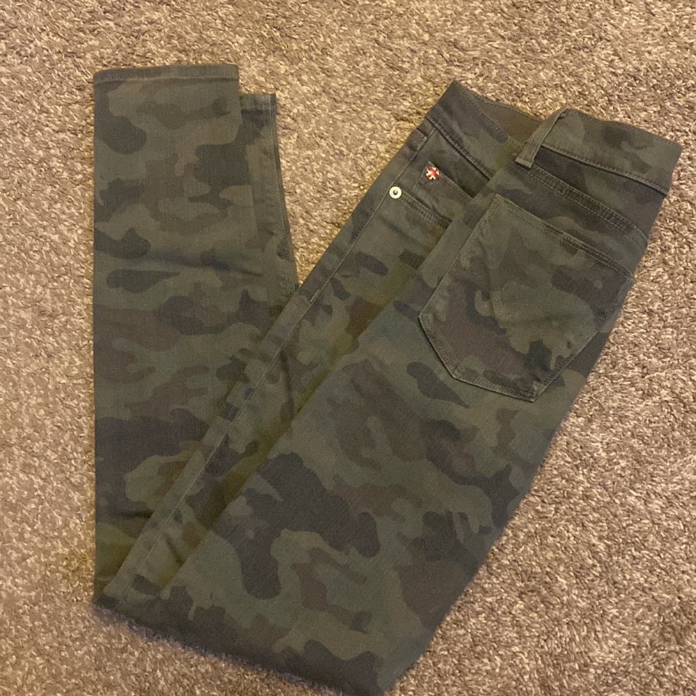 Camo straight leg jeans